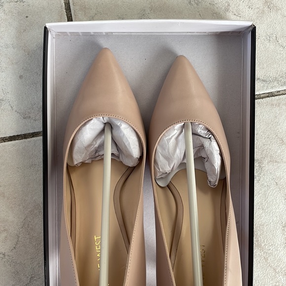 Nine West Nude Tatiana Stiletto Leather Pumps - 8.5 - Picture 5 of 6